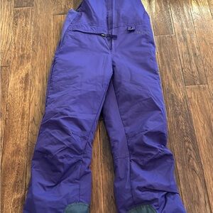 Purple Ski Overalls Bib Pants girls medium fits